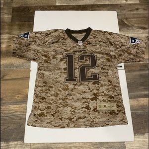 Tom Brady Salute To Service New England Patriots NFL Nike Jersey Size52 USMC